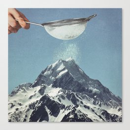 Sifted Summit II - Snow Sugar on Mountain Peak Canvas Print