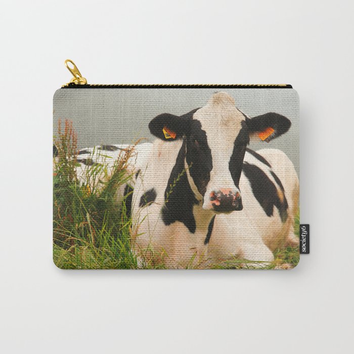 Holstein cow facing camera Carry-All Pouch
