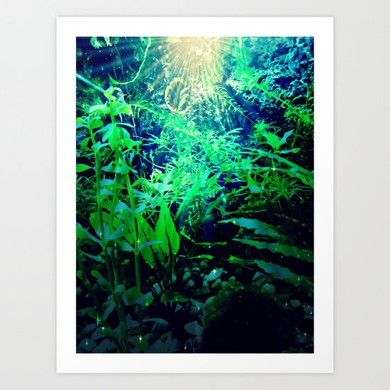 Aquatic forest Art Print