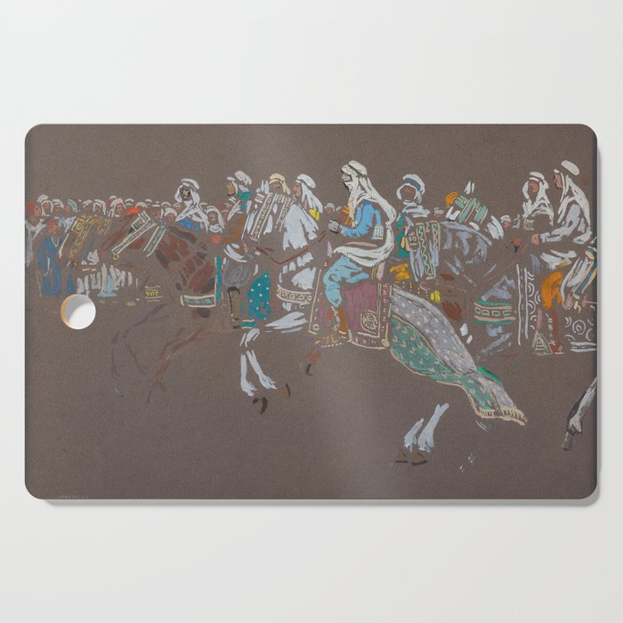  Wassily Kandinsky Arab cavalry (1905) Cutting Board