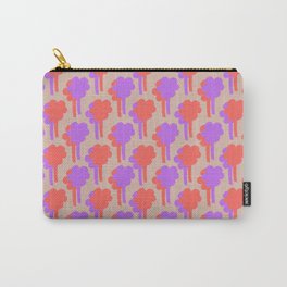 Daisy Tree Salmon Pink Pattern Carry-All Pouch