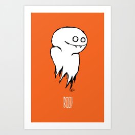 boo - the ghost Art Print