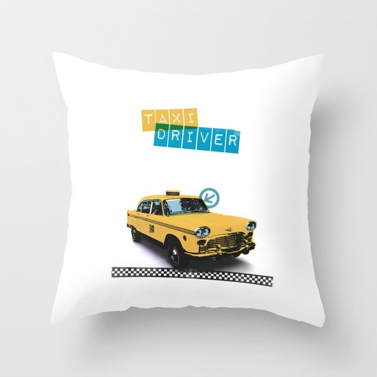Taxi driver Throw Pillow