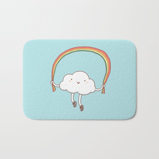 Rainbow Skipping Bath Mat
