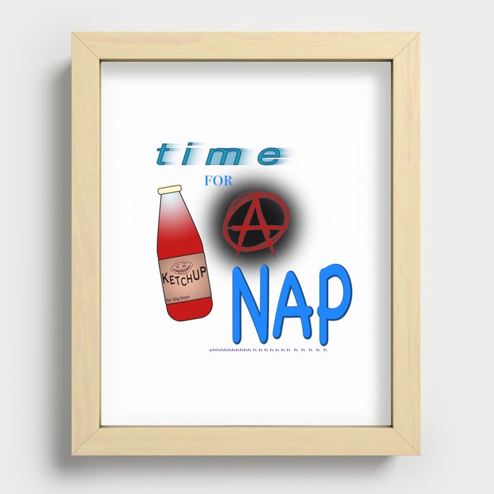 Time for a NAP Recessed Framed Print