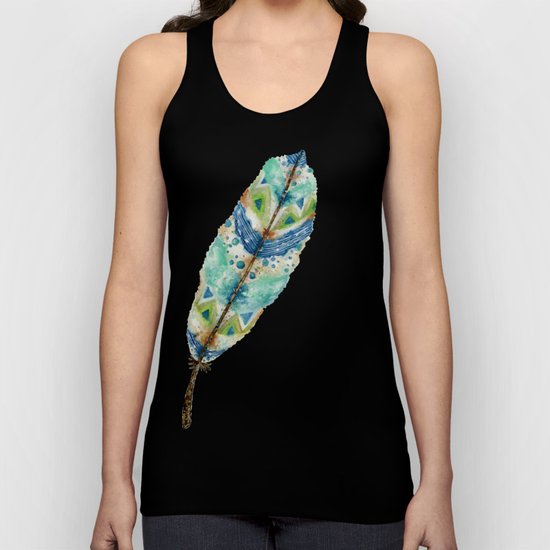 Seaside Feather Unisex Tank Top