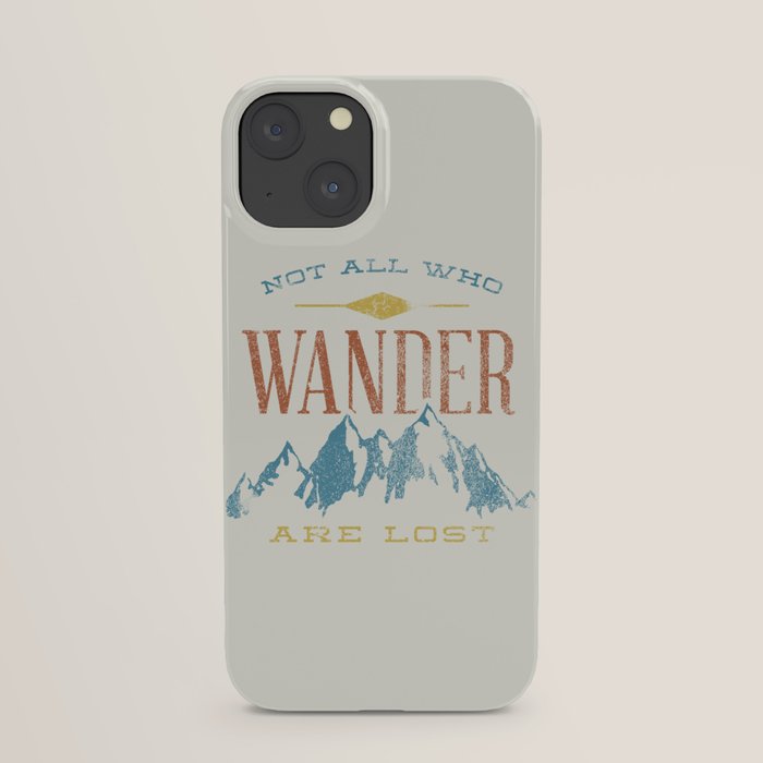iphone 13 pro wallet phone case not all who wander are lost