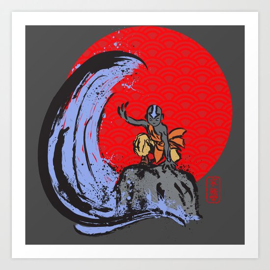 Aang in the Avatar State Art Print