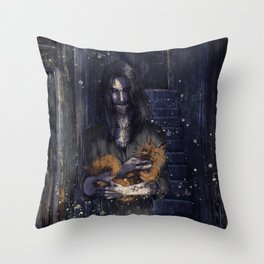 Sirius and the cinnamon beast Throw Pillow