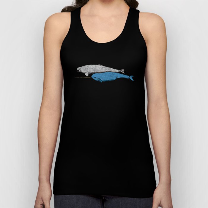 Narwhal And Beluga Whales Tank Top