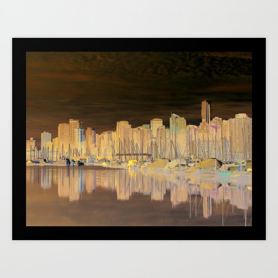 Downtown Vancouver Art Print