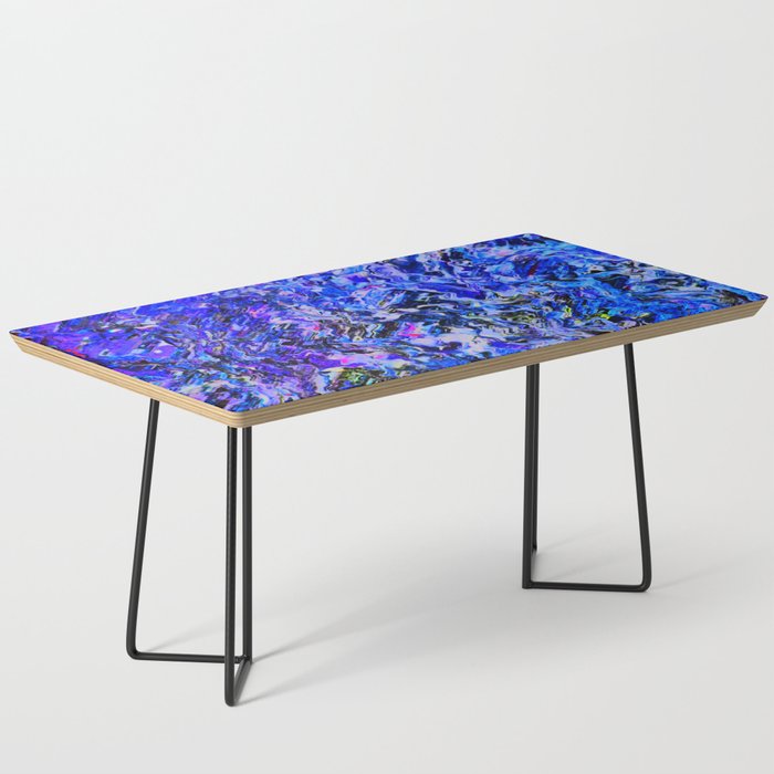Abstract Colours Collide in Amethyst and Melt Coffee Table
