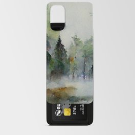Rainy Forest, Watercolor on Paper Android Card Case
