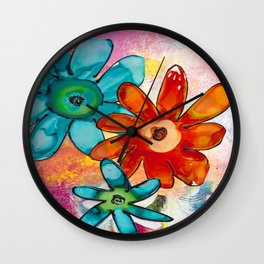 THE BRIGHTEST FLORAL Wall Clock