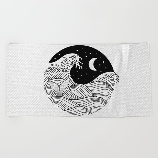 Night Swim Beach Towel