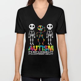 Autism Awareness Different Ability V Neck T Shirt