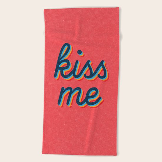 Kiss Me Beach Towel