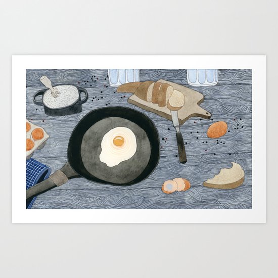 Egg For Breakfast Art Print