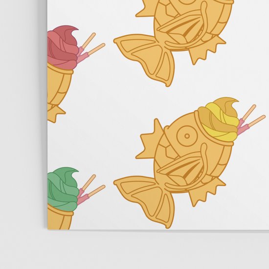 Magikarp Taiyaki Poster By Artbyleixa Society6