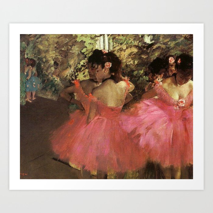 Dancers In Pink 1885 By Edgar Degas | Reproduction | Famous French Painter Art Print