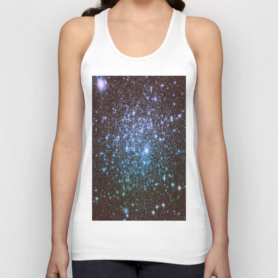 Winter Blues Galaxy Stars Unisex Tank Top