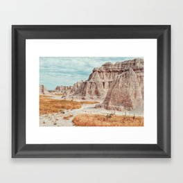 Pastel Badlands  Framed Art Print