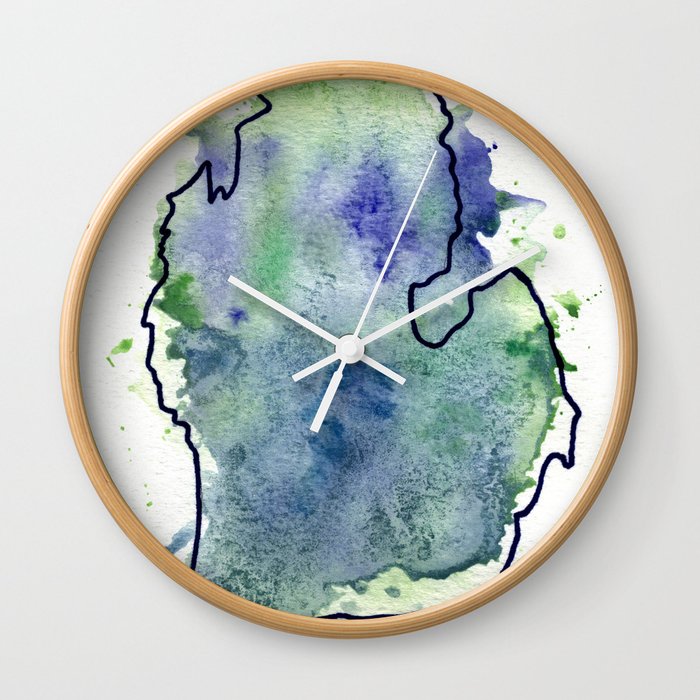 The Great Lakes State Wall Clock