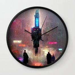 Flying Tower  Wall Clock