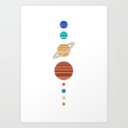Solar System Planets Art Print