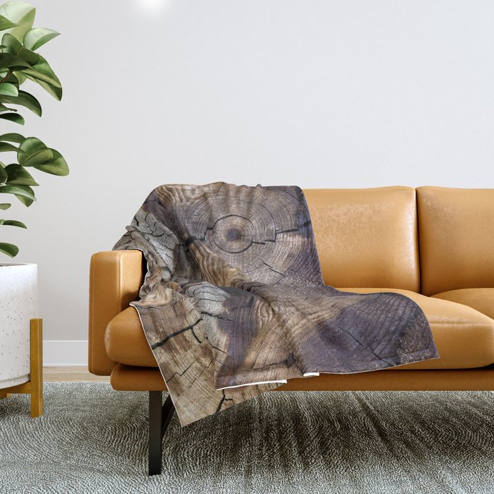 Dog-Wood Owl Throw Blanket