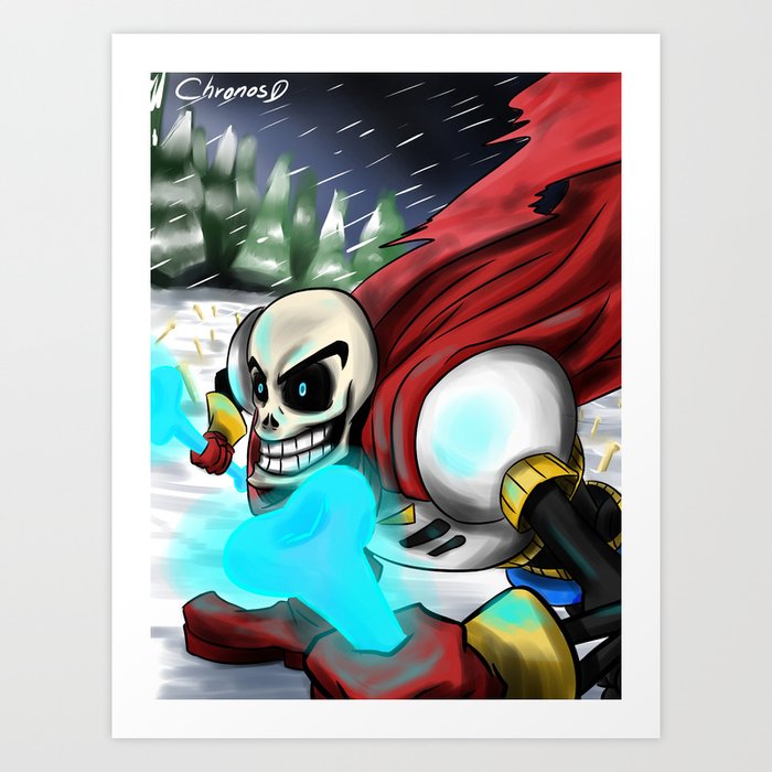 Papyrus Undertale Art Print By Chronosd Society6 Stay as long as you want by zarla on deviantart. papyrus undertale art print by chronosd