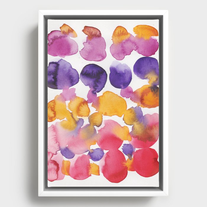 31     | Abstract Watercolor Painting July 2021 Valourine Original Design Pattern  Framed Canvas