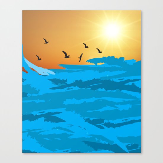 sea wave Canvas Print