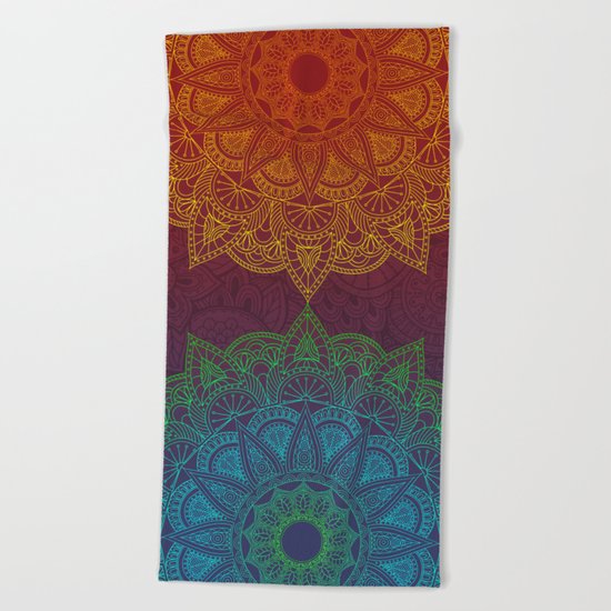 Mandala - twins Beach Towel