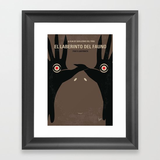 No061 My Pans Labyrinth minimal movie poster Framed Art Print