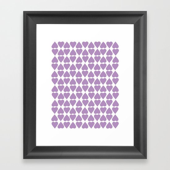 Diamond Hearts Repeat O Framed Art Print