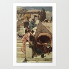 Diogenes by John William Waterhouse Art Print