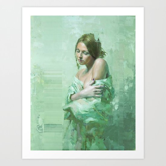 WhiteGirl Art Print