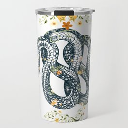 Snake n Flowers Travel Mug