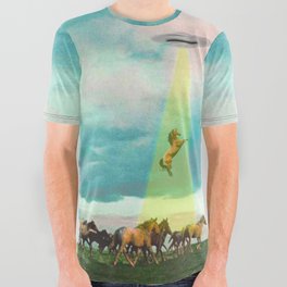 They too love horses (UFO) All Over Graphic Tee