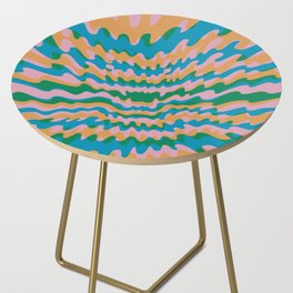Abstraction_NEW_SPLASH_WAVE_COLORFUL_LIFE_POP_ART_0113A Side Table