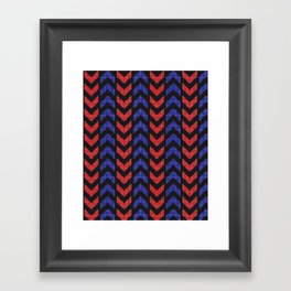 Geometric pixel arrow art  Framed Art Print