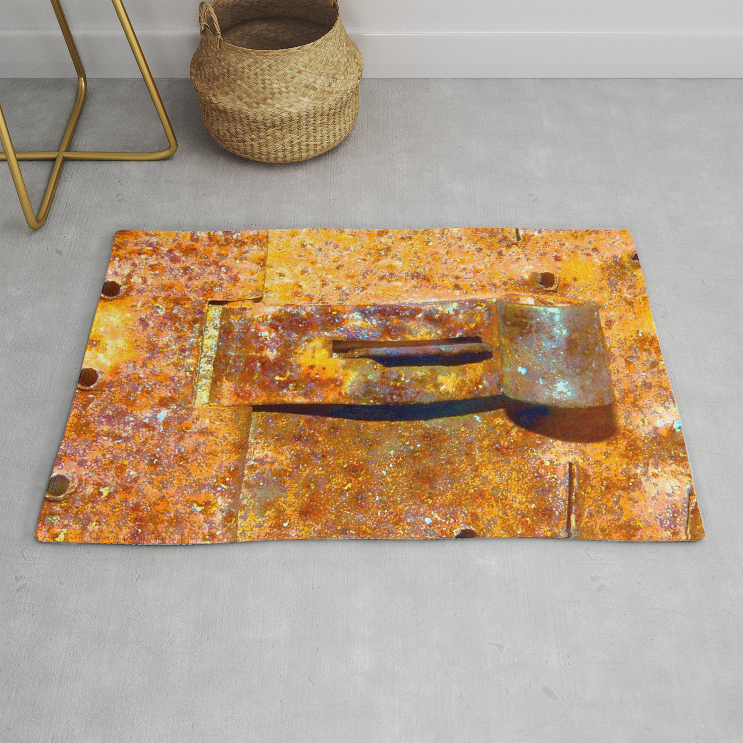 Industrial Lock Rug By Jessicamanelis Society6