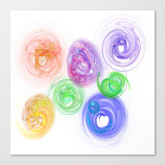 seven hearts by Eleonora Canvas Print