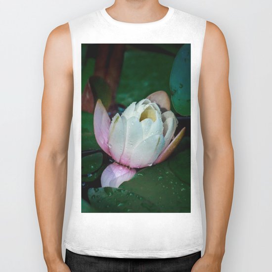 Water lily Biker Tank