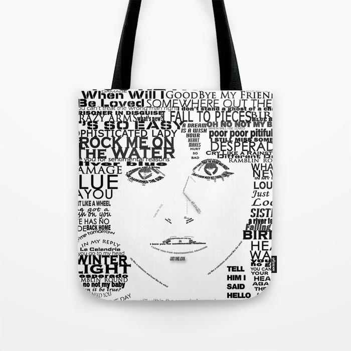 Linda Ronstadt "Song Titles" Word Art Tote Bag