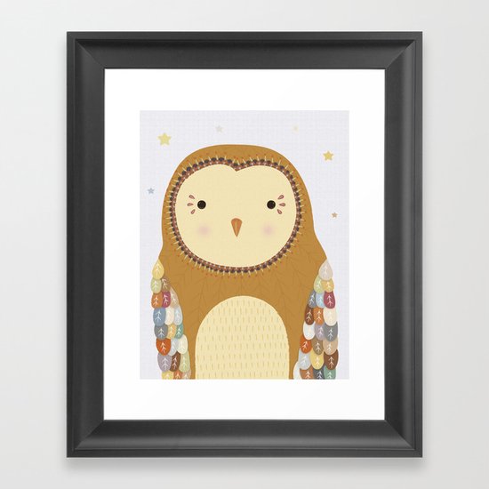 Autumn the Owl Framed Art Print