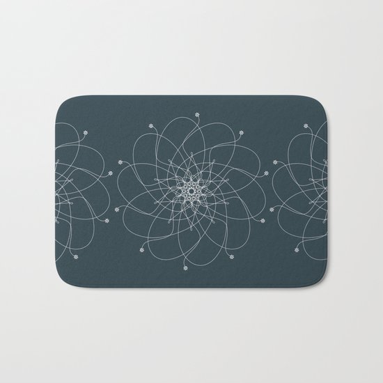 Ornament – Nightblu Blossom Bath Mat