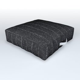 Charcoal Grey Pinstripe Outdoor Floor Cushion