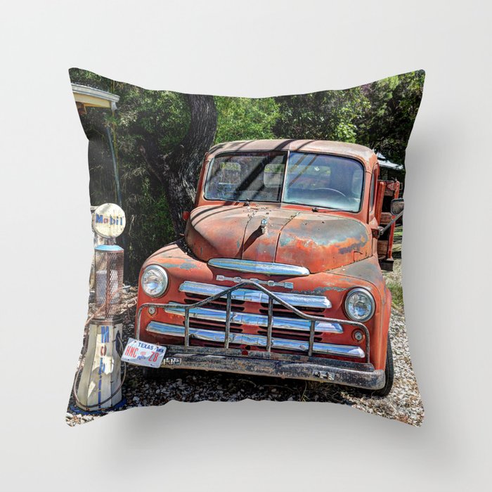 Old Truck Throw Pillow